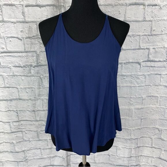 by & by Tops - By & By spaghetti strap tank blouse navy blue sz S